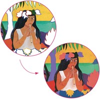 Djeco attività di pittura Polinesia - set creativo d’arte per bambini-3