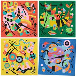 Djeco set arte con sabbia astratta - ispirata a Kandinsky FSC