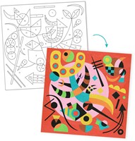 Djeco set arte con sabbia astratta - ispirata a Kandinsky FSC-3