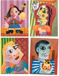 Djeco set creativa La tête au carré - FSC MIX pittura bambini