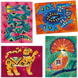 Djeco set mosaico giungla - Deep In The Jungle giocattolo creativo