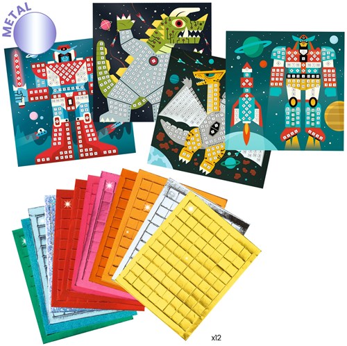 Djeco mosaico Space Battle - gioco creativo per bambini-3