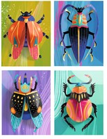 Djeco carta creativa kit Paper bugs - FSC MIX - insetti 3D