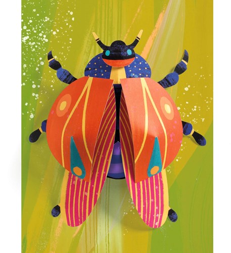Djeco carta creativa kit Paper bugs - FSC MIX - insetti 3D-2