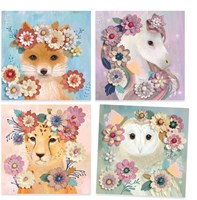 Djeco set creativa carta corone di fiori per bambini