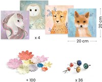 Djeco set creativa carta corone di fiori per bambini-3