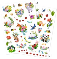 Djeco tattoo Happy Spring - tatuaggi temporanei natura e animali
