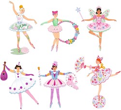Djeco divertimento colorare pagine da colorare sorpresa Tutus - FSC MIX