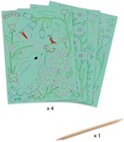 Djeco carte da grattare Encounters - set creativo per bambini-2