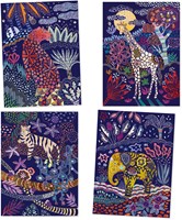 Djeco carte da grattare Lush nature - set creativo cartone FSC