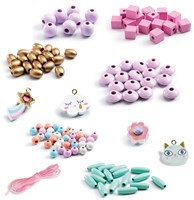 Djeco perline in legno Rainbow set gioielli bambini