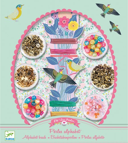 Djeco perline gioielli Alphabet beads - set creativo-3