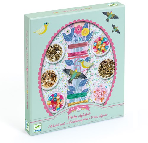Djeco perline gioielli Alphabet beads - set creativo-2