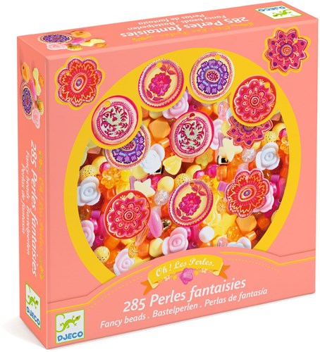 Djeco perline & gioielli Flowers - set creativo di perline per bambini-3
