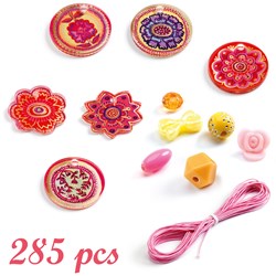 Djeco perline & gioielli Flowers - set creativo di perline per bambini