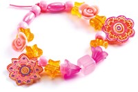 Djeco perline & gioielli Flowers - set creativo di perline per bambini-2