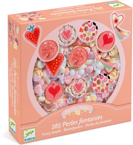 Djeco perline & gioielli Hearts - set creativo di perline per bambini-2
