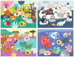 Djeco set collage My First Collages cartone FSC per bambini piccoli