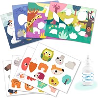 Djeco set collage My First Collages cartone FSC per bambini piccoli-3