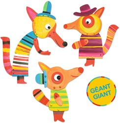 Djeco set pittura famiglia di volpi - FSC MIX - attività creativa