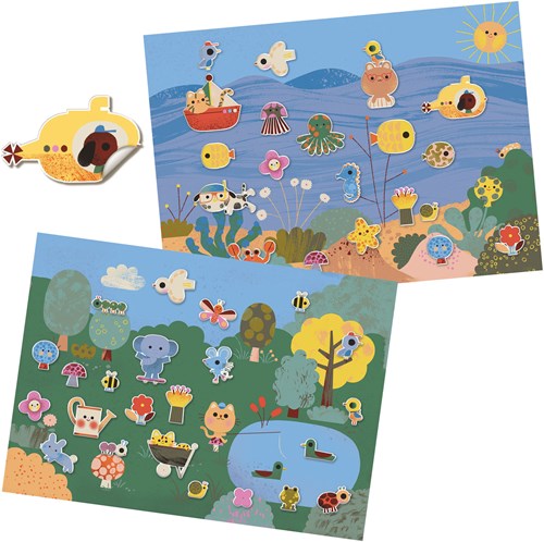 Djeco stickers Summertime - set creativo per bambini