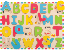 BigJigs puzzle in legno alfabeto maiuscolo giocattolo educativo
