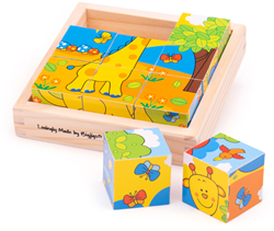 Puzzle a cubo Bigjigs Safari
