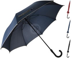 Paraplu met beige rand