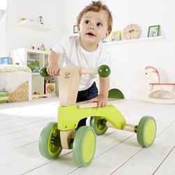 Hape bicicletta senza pedali in legno verde - per bambini piccoli