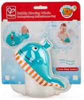 Hape giocattolo da bagno balena che soffia bolle - divertimento in vasca per bambini-3
