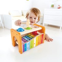 Hape panca martello xilofono in legno - giocattolo musicale educativo