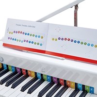 Hape Pianoforte a coda elettrico - Bianco - Pianoforte giocattolo deluxe-3