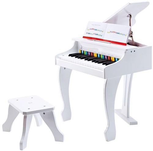 Hape Pianoforte a coda elettrico - Bianco - Pianoforte giocattolo deluxe-2