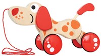 Hape cane in legno da trainare Pepe - giocattolo sostenibile-2