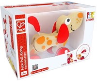 Hape cane in legno da trainare Pepe - giocattolo sostenibile-3