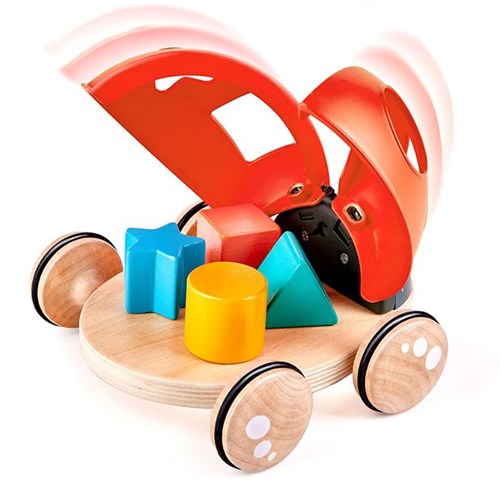 Hape gioco educativo coccinella incastra forme in legno bambini-3