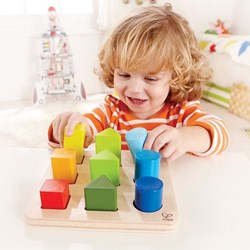 Hape tavola in legno per forme giocattolo educativo colori