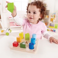 Hape tavola in legno per forme giocattolo educativo colori-3