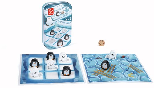 Hape gioco 2-in-1 Tris - Scale e Serpenti gioco da tavolo classico