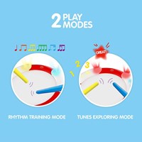 Hape Drum con luci - giocattolo musicale interattivo per bambini-3