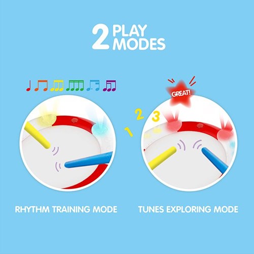Hape Drum con luci - giocattolo musicale interattivo per bambini-3