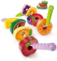 Hape giocattolo educativo - Caterpillar Fruit Feast Set - gioco colorato per bambini-2