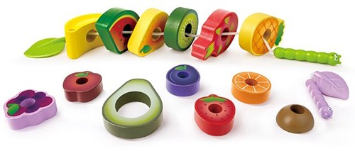Hape giocattolo educativo - Caterpillar Fruit Feast Set - gioco colorato per bambini