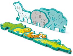 Hape puzzle alfabeto e parata degli animali - giocattolo educativo in legno