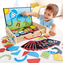 Hape Creazione di figure magnetiche - scatola artistica creativa giocattolo