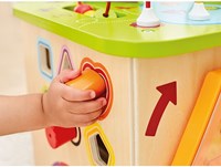 Hape cubo attività in legno giocattolo educativo per bambini piccoli-3