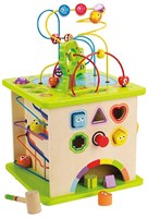 Hape cubo attività in legno giocattolo educativo per bambini piccoli-2