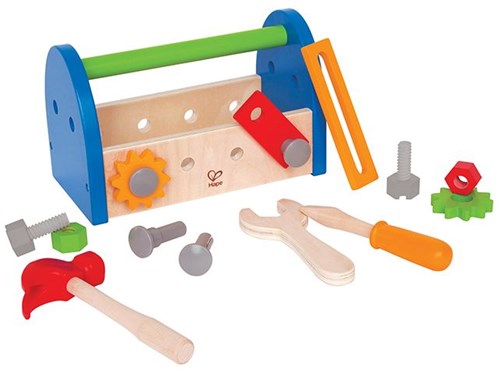 Hape cassetta degli attrezzi in legno giocattolo per bambini - Set Fix-It-3
