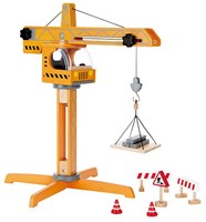 Hape Gru di Cantiere in Legno - Giocattolo Crane Lift-2