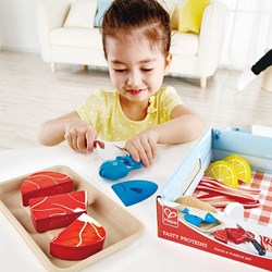 Hape set cucina carne e pesce - cibo giocattolo per bambini